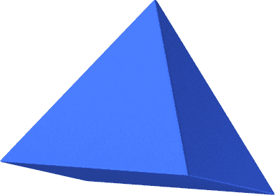 Russian 3D Avant Garde Shapes Pyramid